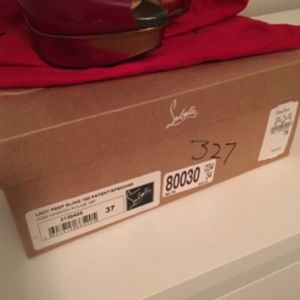 🚫SOLD🚫 LOUBOUTIN RED SLING SHOES